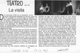 La visita  [artículo] As.