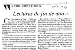 Lecturas de fin de año  [artículo] Mario Cortés Flores.