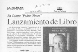 Lanzamiento de libro  [artículo].