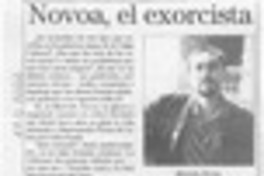 Novoa, el exorcista  [artículo] J.P.D.