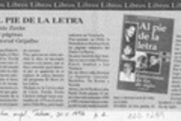Al pie de la letra