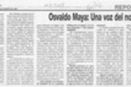 Osvaldo Maya: Una voz del norte en la Academia Chilena de la Lengua  [artículo] Pablo Matamoros A.