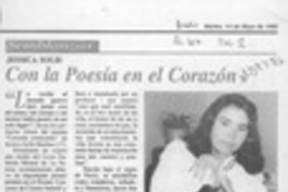 Con la poesía en el corazón Con la poesía en el corazón