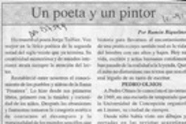 Un poeta y un pintor  [artículo] Ramón Riquelme.