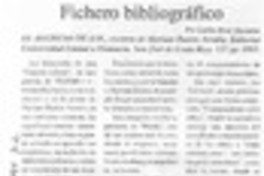 Fichero bibliográfico
