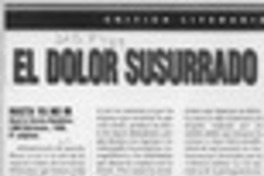 El dolor susurrado  [artículo] José Promis.