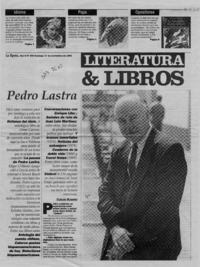 Pedro Lastra  [artículo] Carlos Olivárez.