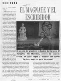 El magnate y el escribidor  [artículo] Marcelo Soto.