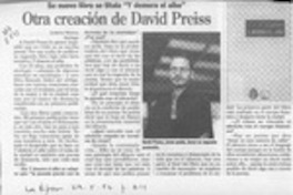 Otra creación de David Preiss  [artículo] Loreto Novoa.