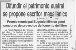 Difundir el patrimonio austral se propone escritor magallánico