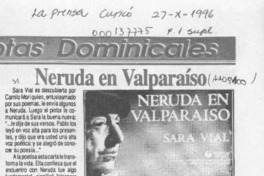 Neruda en Valparaíso Neruda en Valparaíso