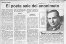 El Poeta sale del anonimato  [artículo].