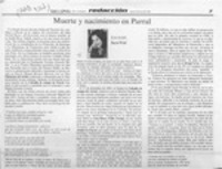 Muerte y nacimiento en Parral