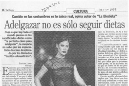 Adelgazar no es sólo seguir dietas  [artículo] Paulina Labbé.