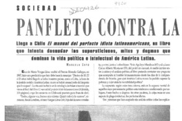 Panfleto contra la idiotez  [artículo] Marcelo Soto.