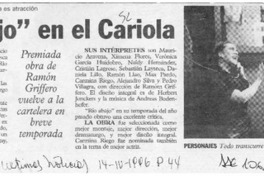 "Río abajo" en el Cariola  [artículo].