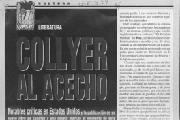 Collyer al acecho  [artículo] Valeria de los Ríos.