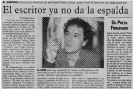 El Escritor ya no da la espalda El Escritor ya no da la espalda