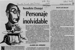Personaje inolvidable  [artículo] Luis Merino Reyes.