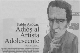 Pablo Azócar, adiós al artista adolescente Pablo Azócar, adiós al artista adolescente