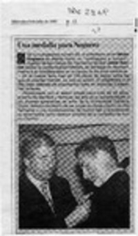 Una Medalla para Noguera  [artículo].