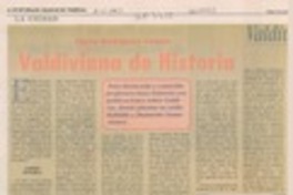 Valdiviana de historia Valdiviana de historia