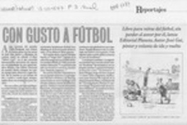 Con gusto a fútbol  [artículo].