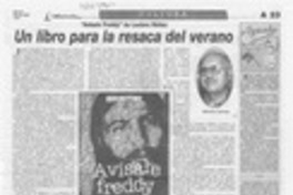 Un libro para la resaca del verano  [artículo] Alberto Carrizo.