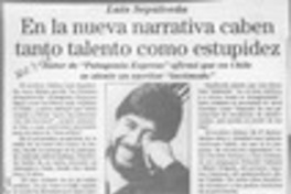 En la nueva narrativa caben tanto talento como estupidez  [artículo].