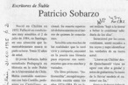 Patricio Sobarzo  [artículo] C. R. I.