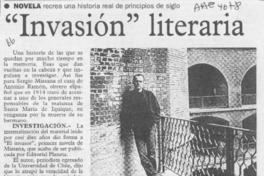"Invasión" literaria  [artículo].