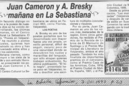 Juan Cameron y A. Bresky mañana en La Sebastiana Juan Cameron y A. Bresky mañana en La Sebastiana
