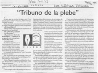"Tribuno de la plebe"