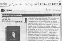 Todo debe ser demasiado Todo debe ser demasiado