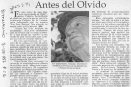 Antes del olvido  [artículo] José Miguel Izquierdo.