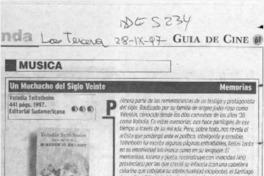 Un muchacho del siglo veinte Un muchacho del siglo veinte