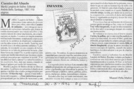 Cuentos del abuelo  [artículo] Manuel Peña Muñoz.