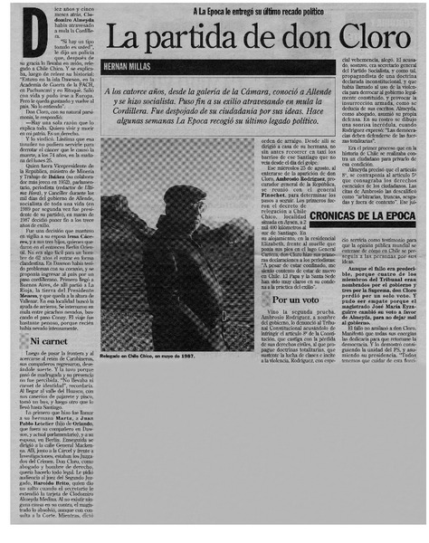 La partida de don Cloro La partida de don Cloro