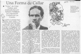 Una Forma de callar  [artículo].