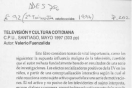 Televisión y cultura cotidiana  [artículo].