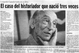 El caso del historiador que nació tres veces