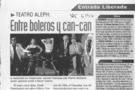 Entre boleros y can-can Entre boleros y can-can