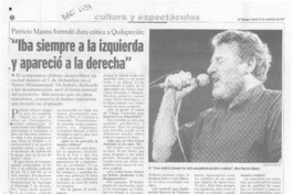"Iba siempre a la izquierda y apareció a la derecha"  [artículo] Jorge Leiva C.