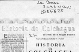 Historia de Colchagua