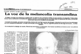La voz de la melancolía trasandina