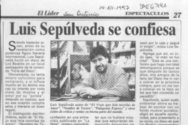 Luis Sepúlveda se confiesa  [artículo].