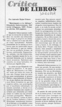 Crítica de libros  [artículo] Antonio Rojas Gómez.