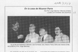 En la casa Nicanor Parra En la casa Nicanor Parra