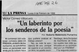 "Un laberinto por los senderos de la poesía" (entrevista) "Un laberinto por los senderos de la poesía" (entrevista)