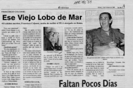 Ese Viejo lobo de mar  [artículo] Mario Rodríguez O.